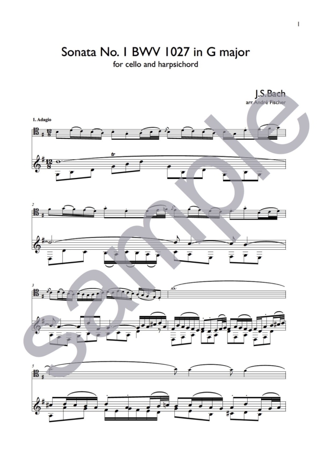 Bach - sonata for gamba BWV 1027